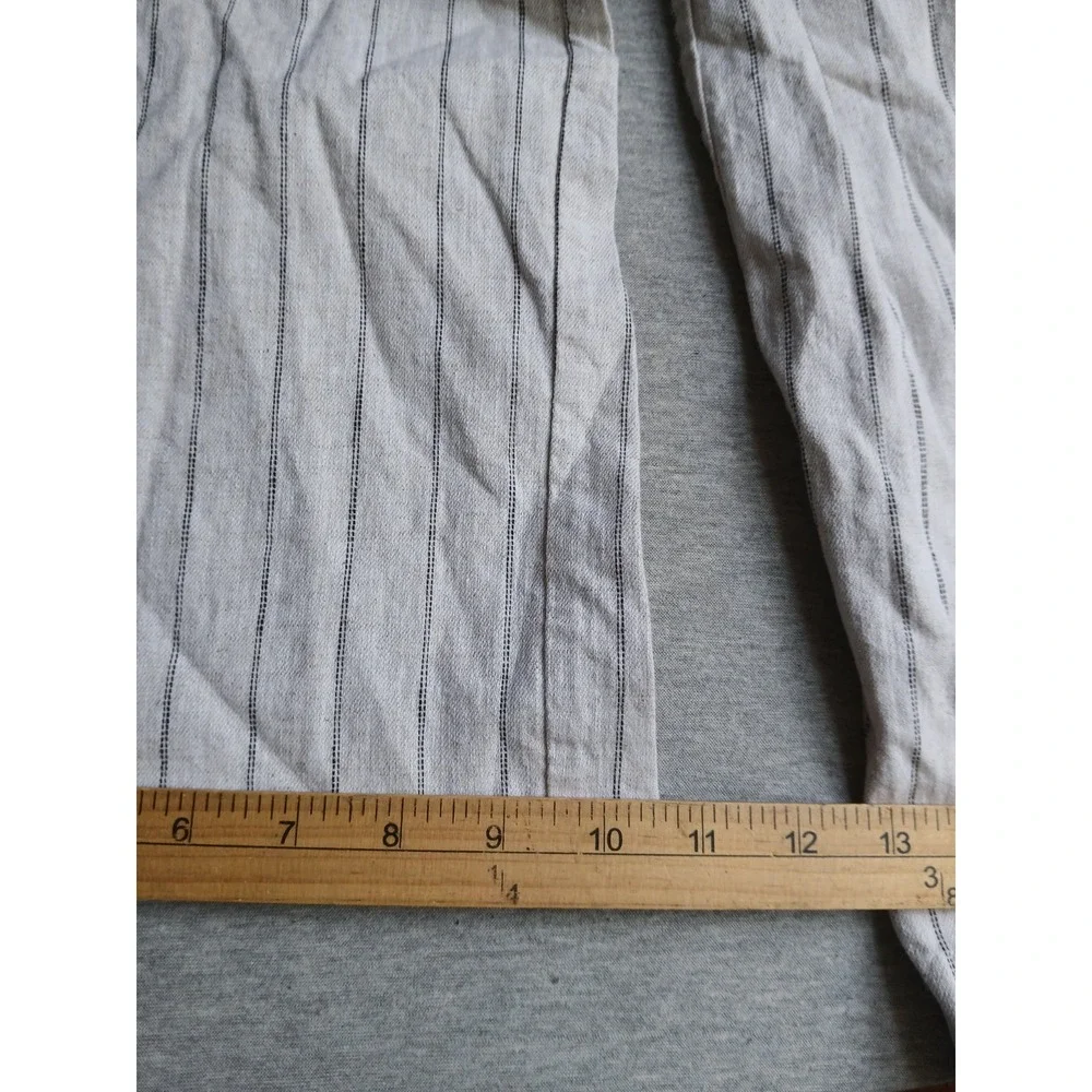 Banana Republic Pants 4 Linen Wide Leg Pleated Trouser Work Career Corp Office